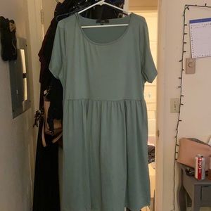 Mint green dress